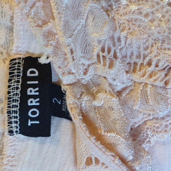 Torrid, Sz 20, Pink-Salmon Cotton Blouse, NWOT - Picture 13 of 15